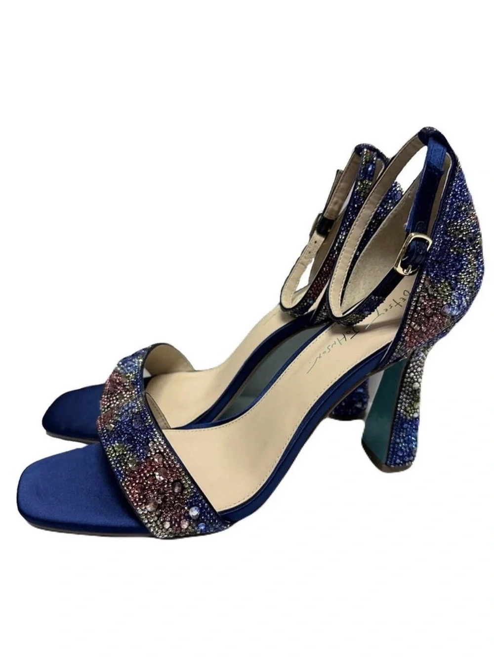 Betsey Johnson navy satin