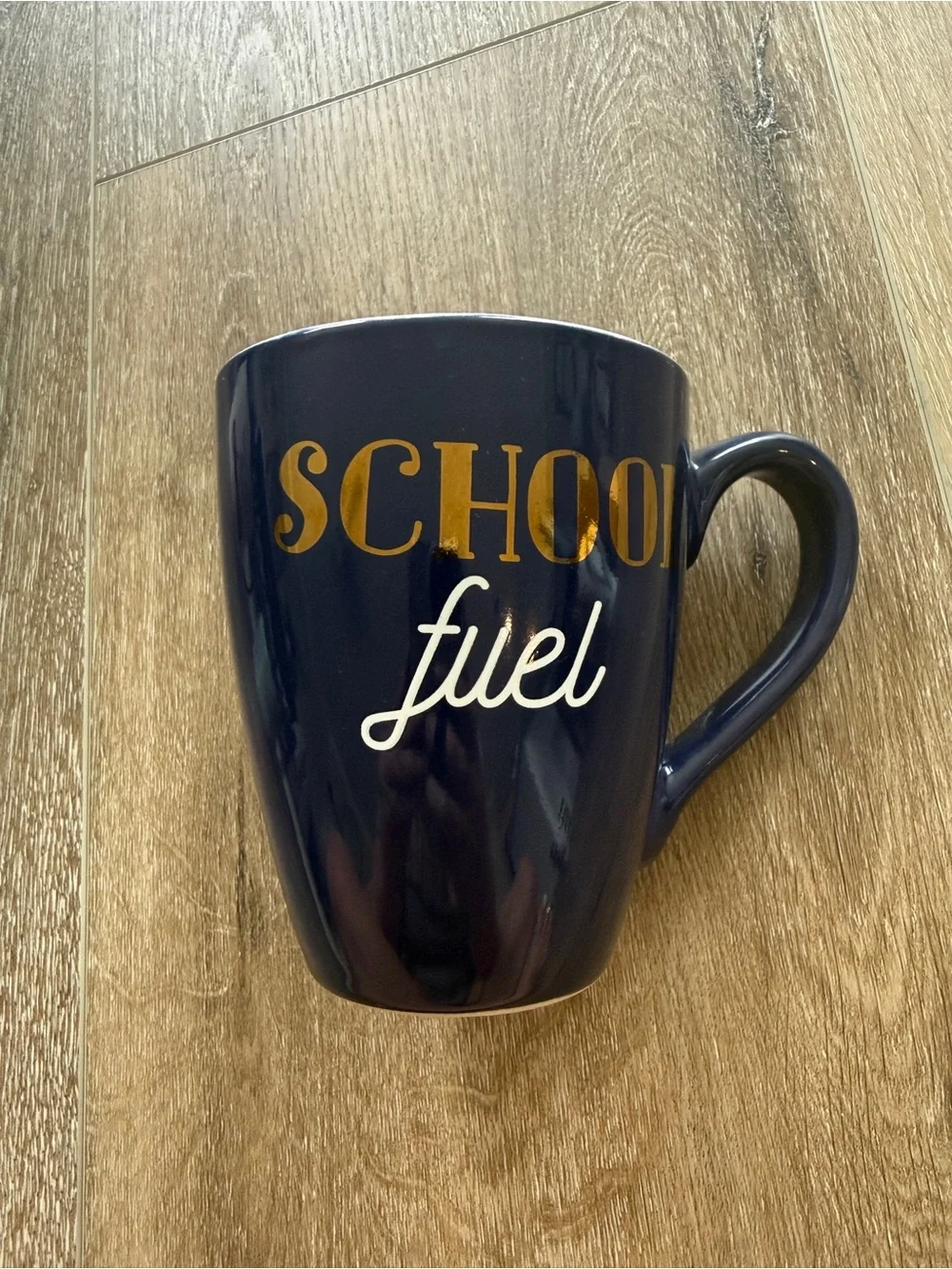 Navy Ceramic Mug with Gold 