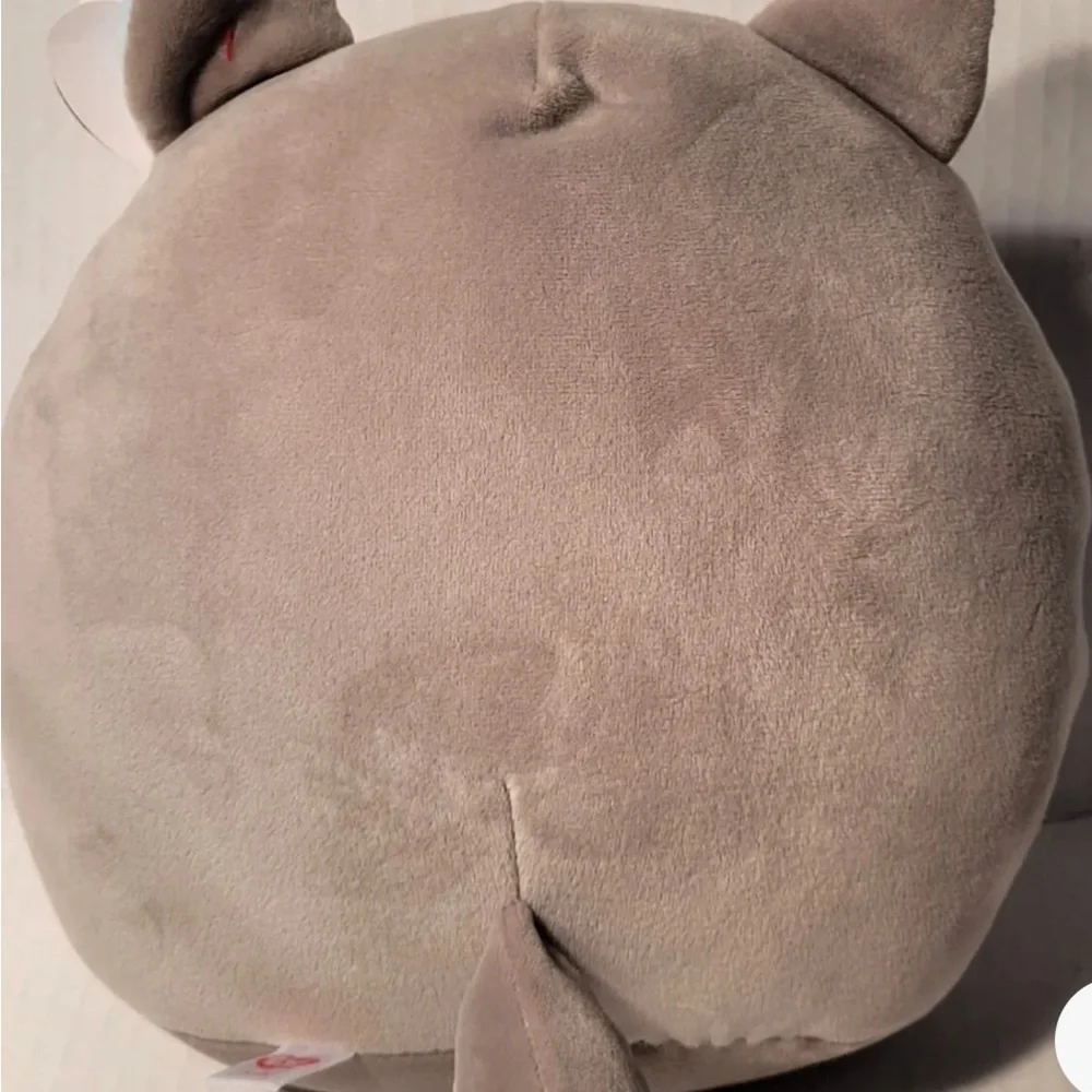 TY Medium Size Squish-A-Boo Slush Grey And White Husky Squishy Beanie NWT Sealed