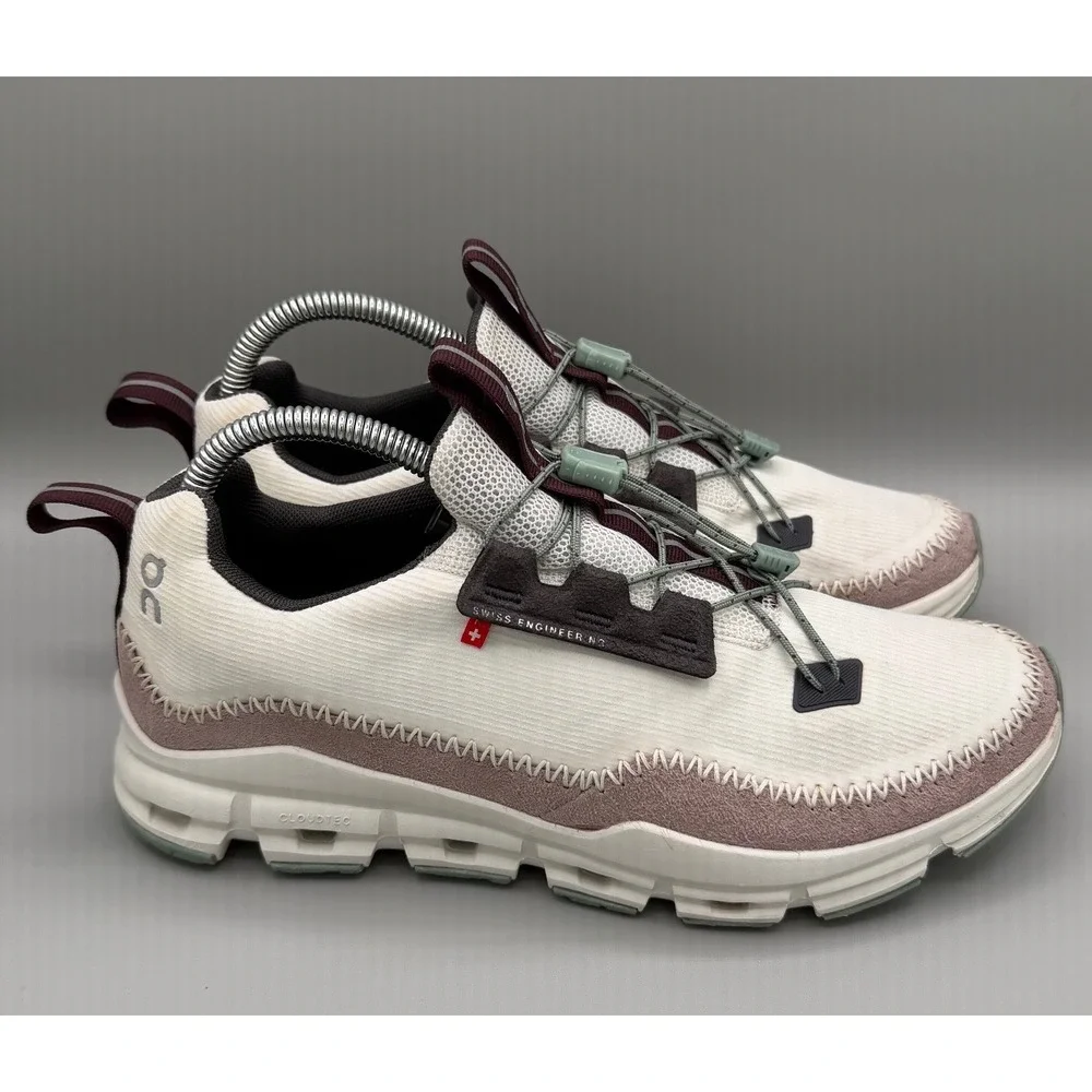 On Cloudaway Ice Moss Women‎ Running Comfort Shoes White Burgundy Green Size 9