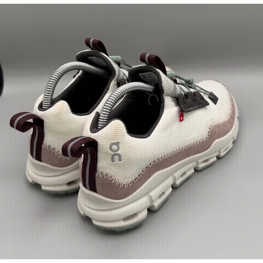 On Cloudaway Ice Moss Women‎ Running Comfort Shoes White Burgundy Green Size 9