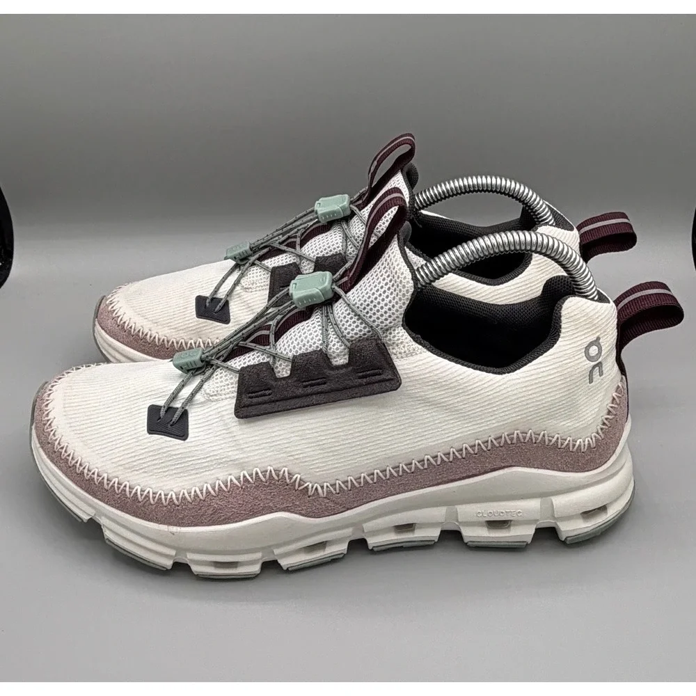 On Cloudaway Ice Moss Women‎ Running Comfort Shoes White Burgundy Green Size 9