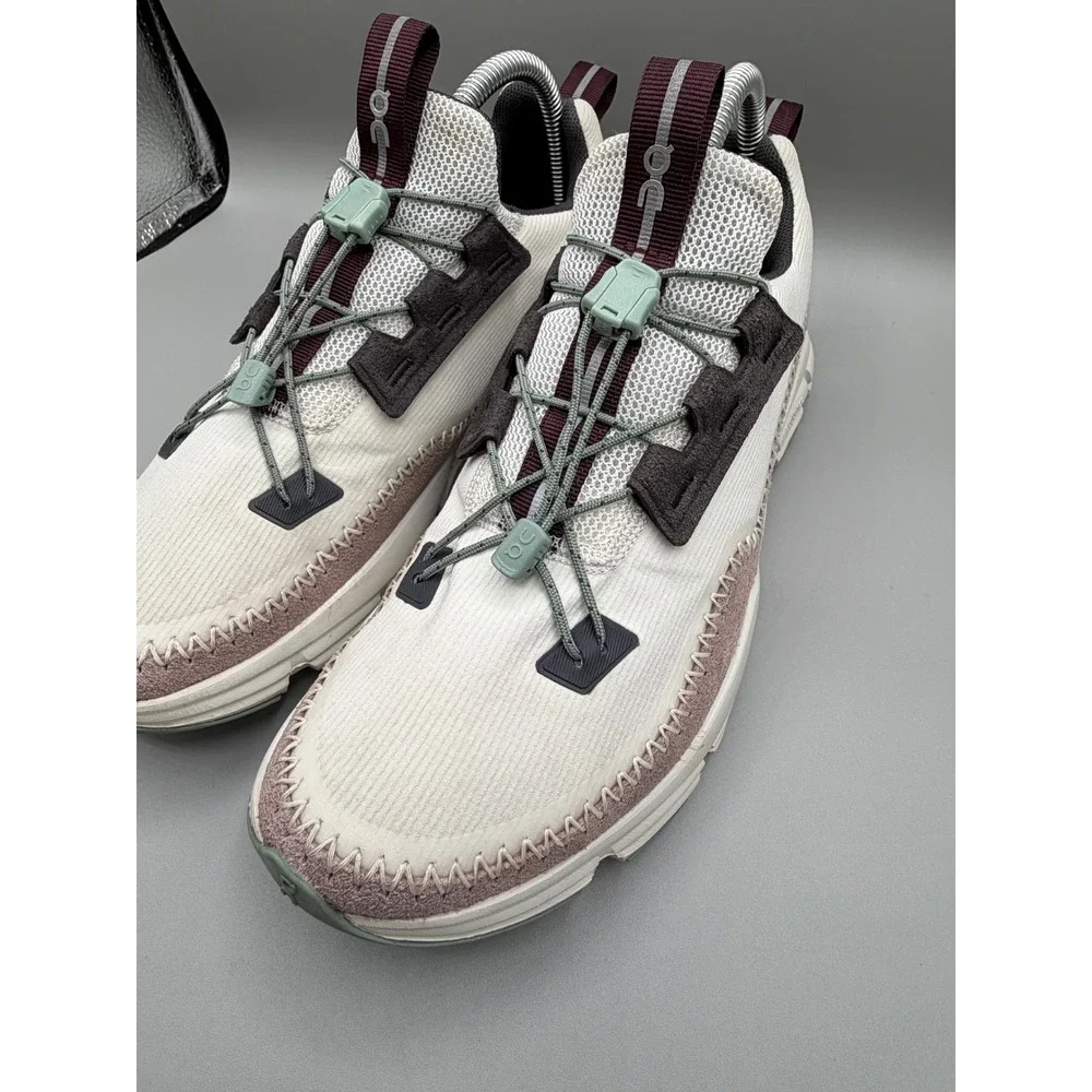 On Cloudaway Ice Moss Women‎ Running Comfort Shoes White Burgundy Green Size 9