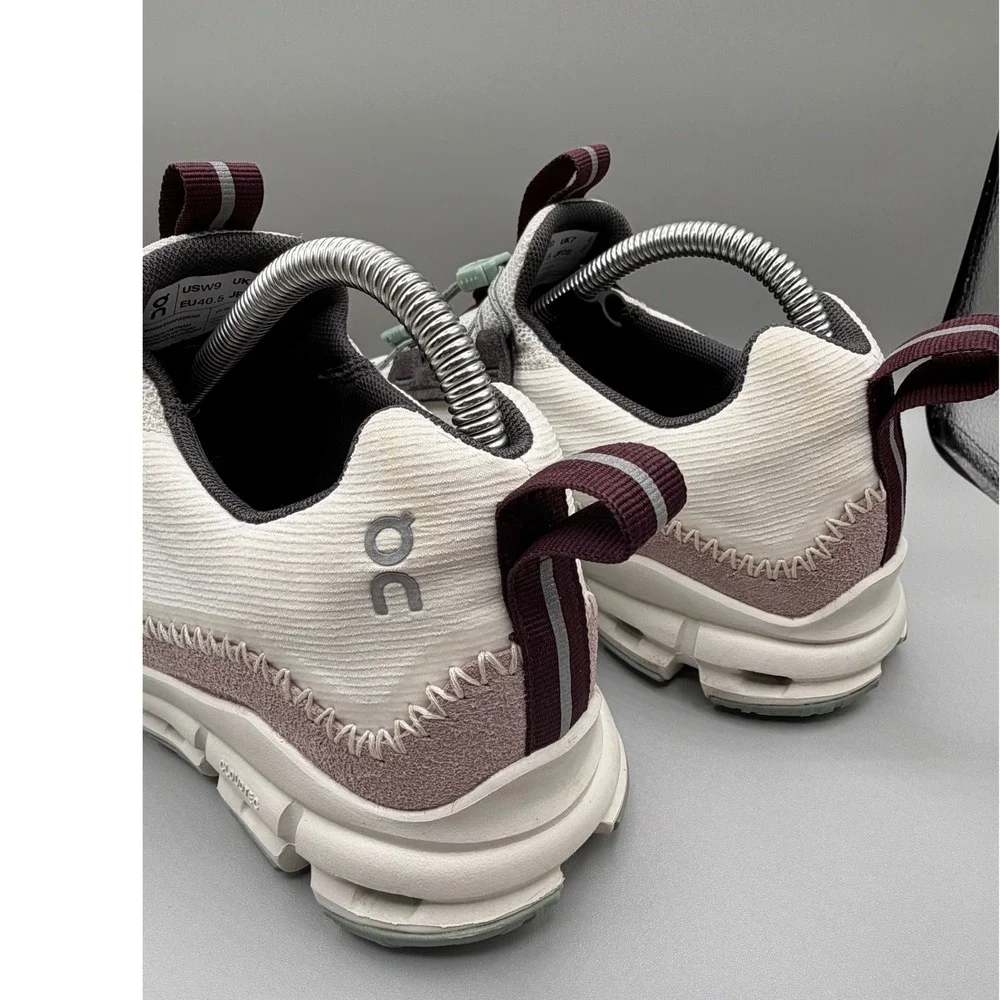 On Cloudaway Ice Moss Women‎ Running Comfort Shoes White Burgundy Green Size 9
