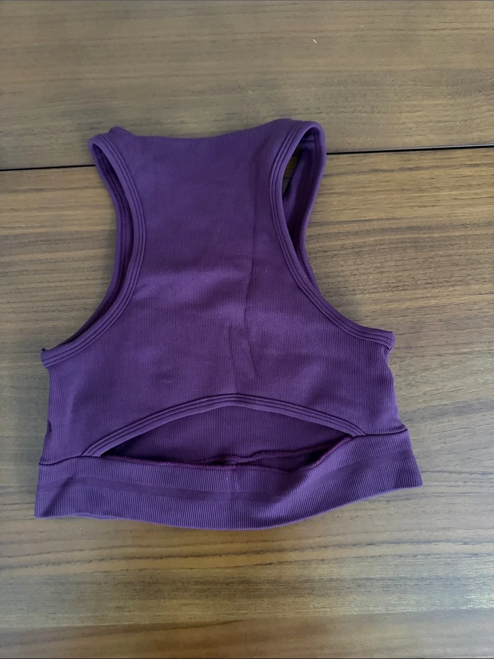 Seamless Plum Racerback Sports Bra