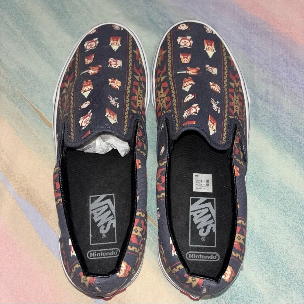 VANS X NINTENDO Zelda Parisian Night Slip Ons men’s size 10