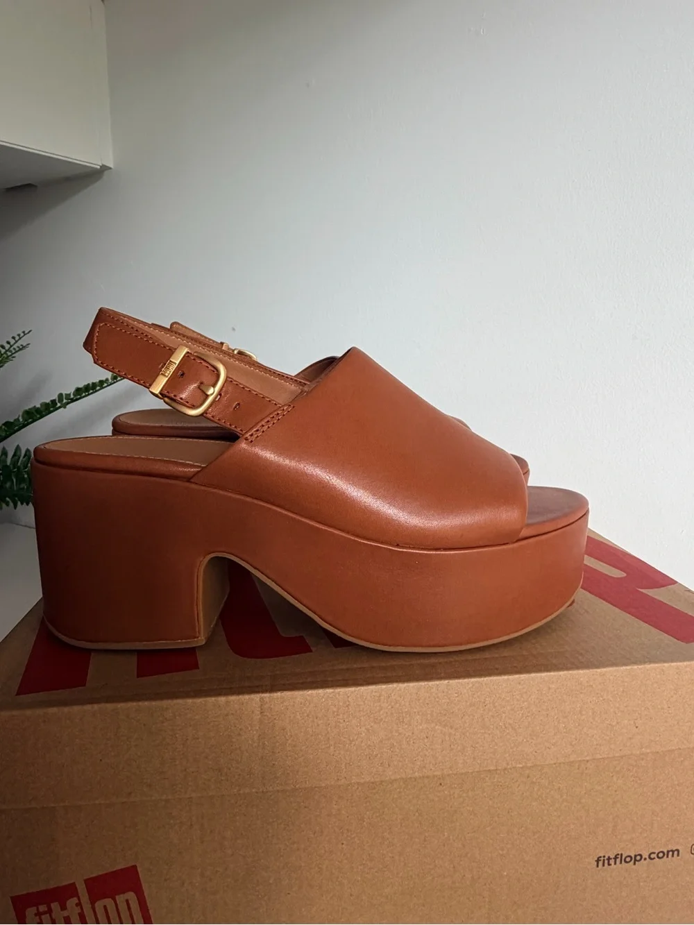 Fitflop platfforms leather