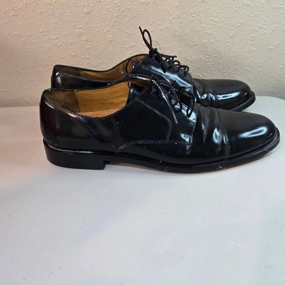 Cole Haan Caldwell Black Leather Oxford Cap Toe‎ Dress Shoes Men's Size 11B