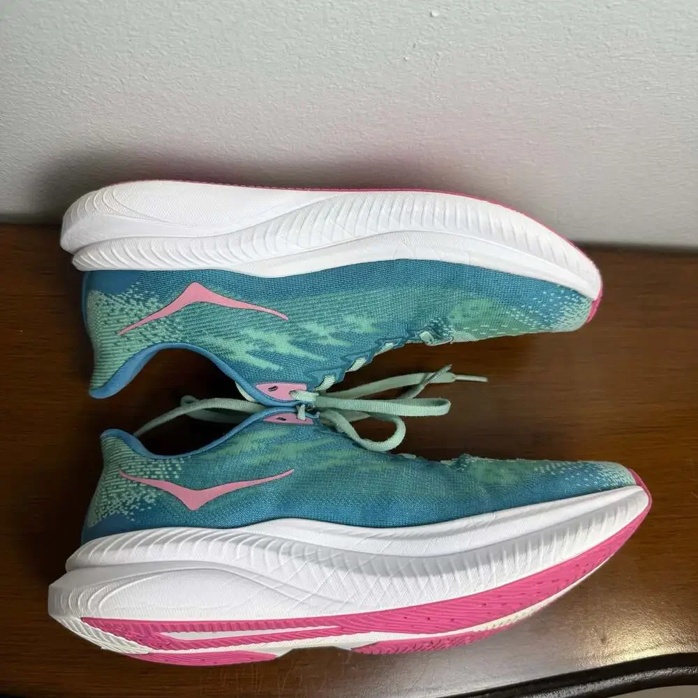 Hoka Mach 6 Jadeite/Alpine Blue Women's Running Shoes US Size 8.5B