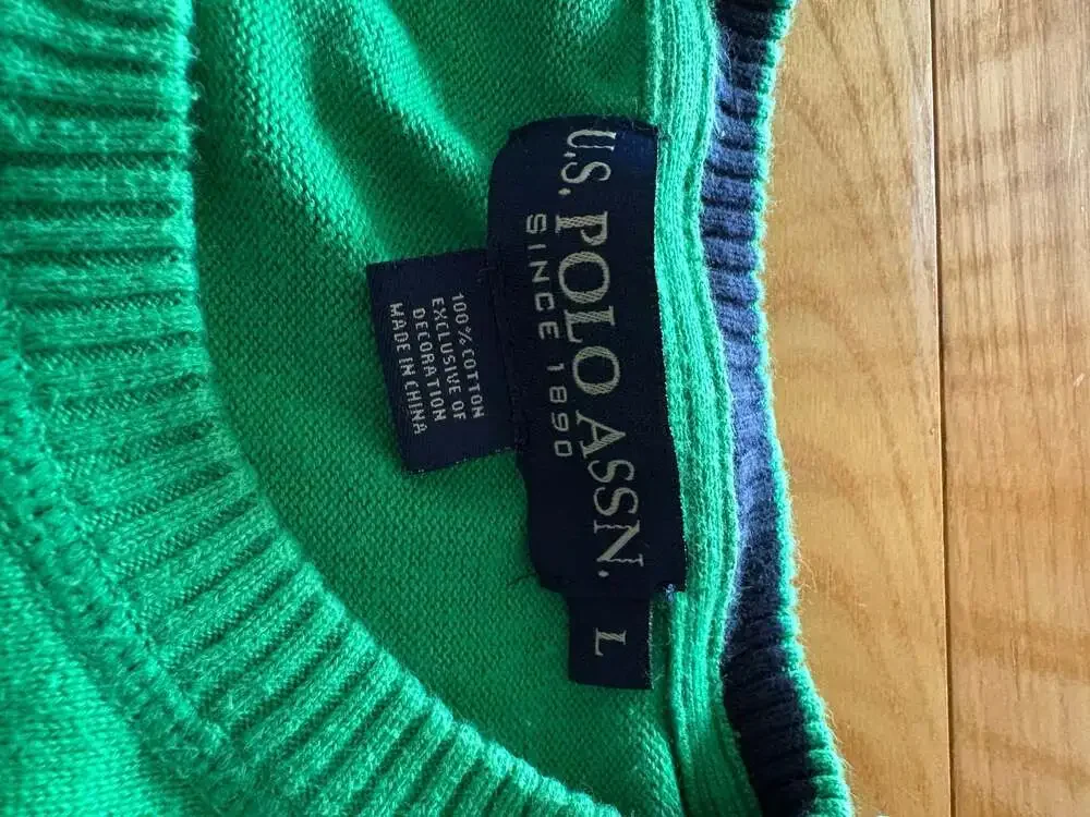 U.S. Polo Assn. Men's Crewneck Cotton Sweater - Green