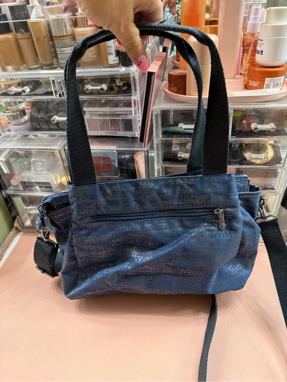 Kipling blue & silver