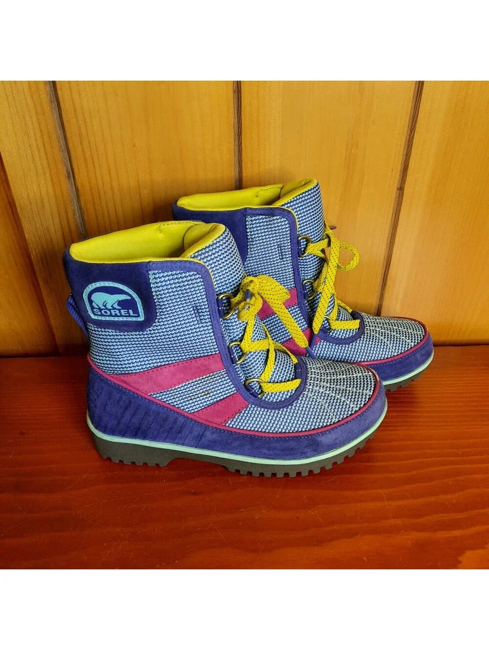 Sorel Tivoli II Go Waterproof Winter Boots Blue Purple Women's 6 Snow Mountain