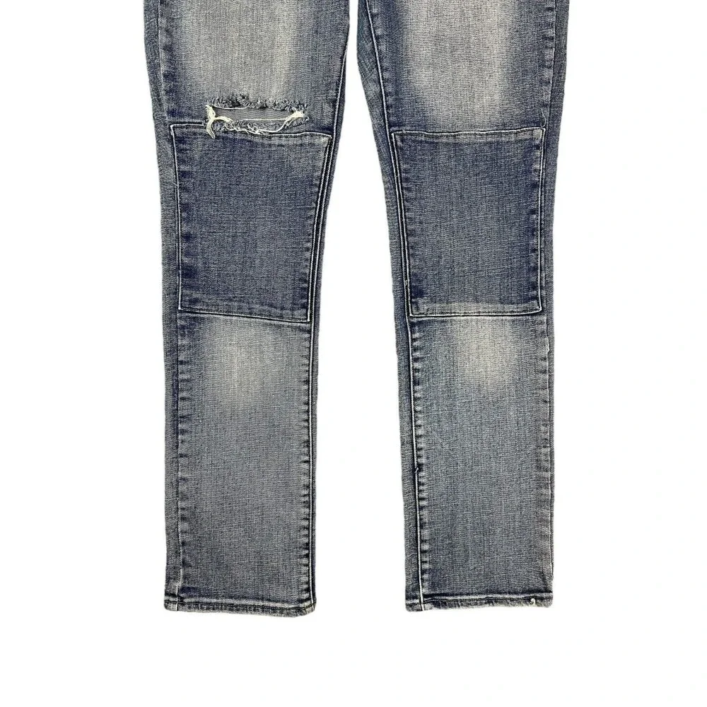 dELiA*s Jayden Mid-Rise Straight Leg Ripped Denim Women's Jeans Size 12