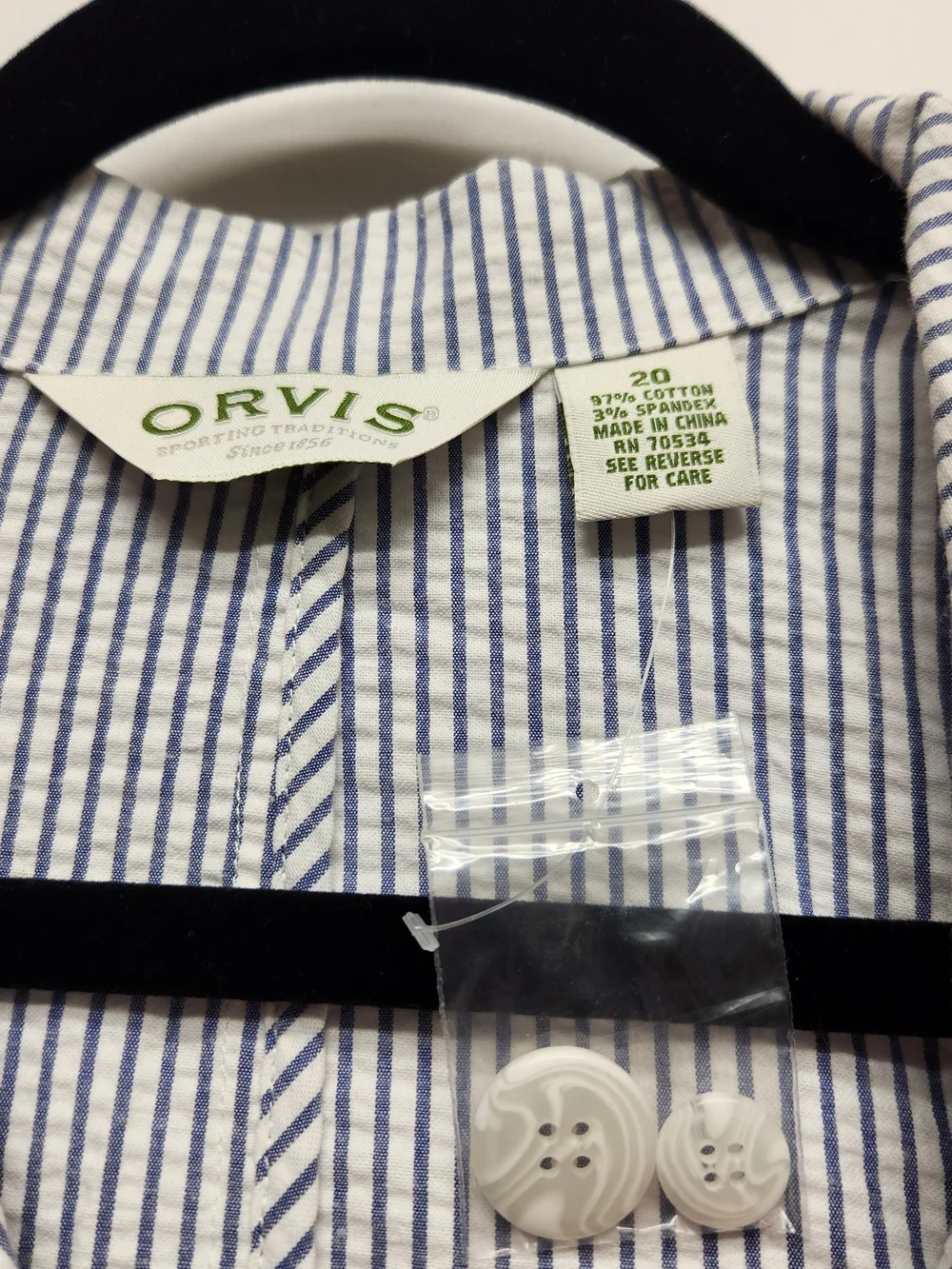 Orvis ⭐️nwot seersucker