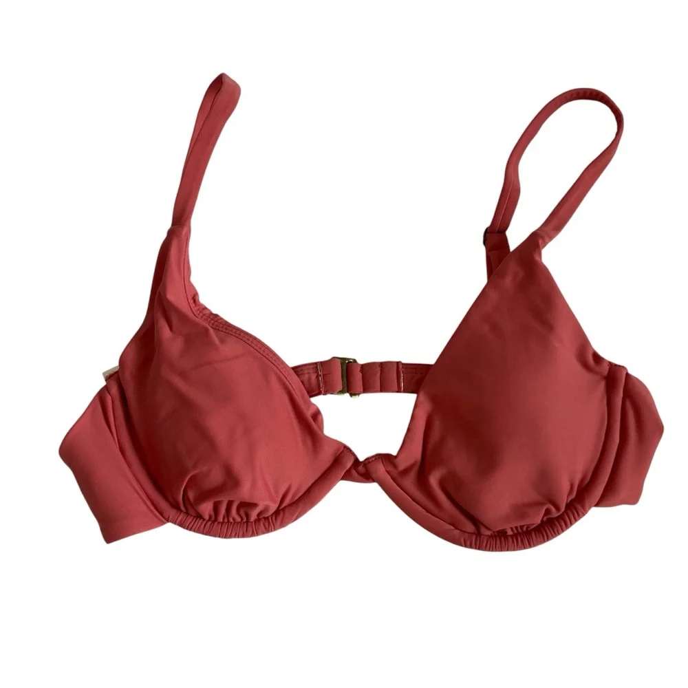 Andie Swim The Sicily Top Size S Punch Pink NWT