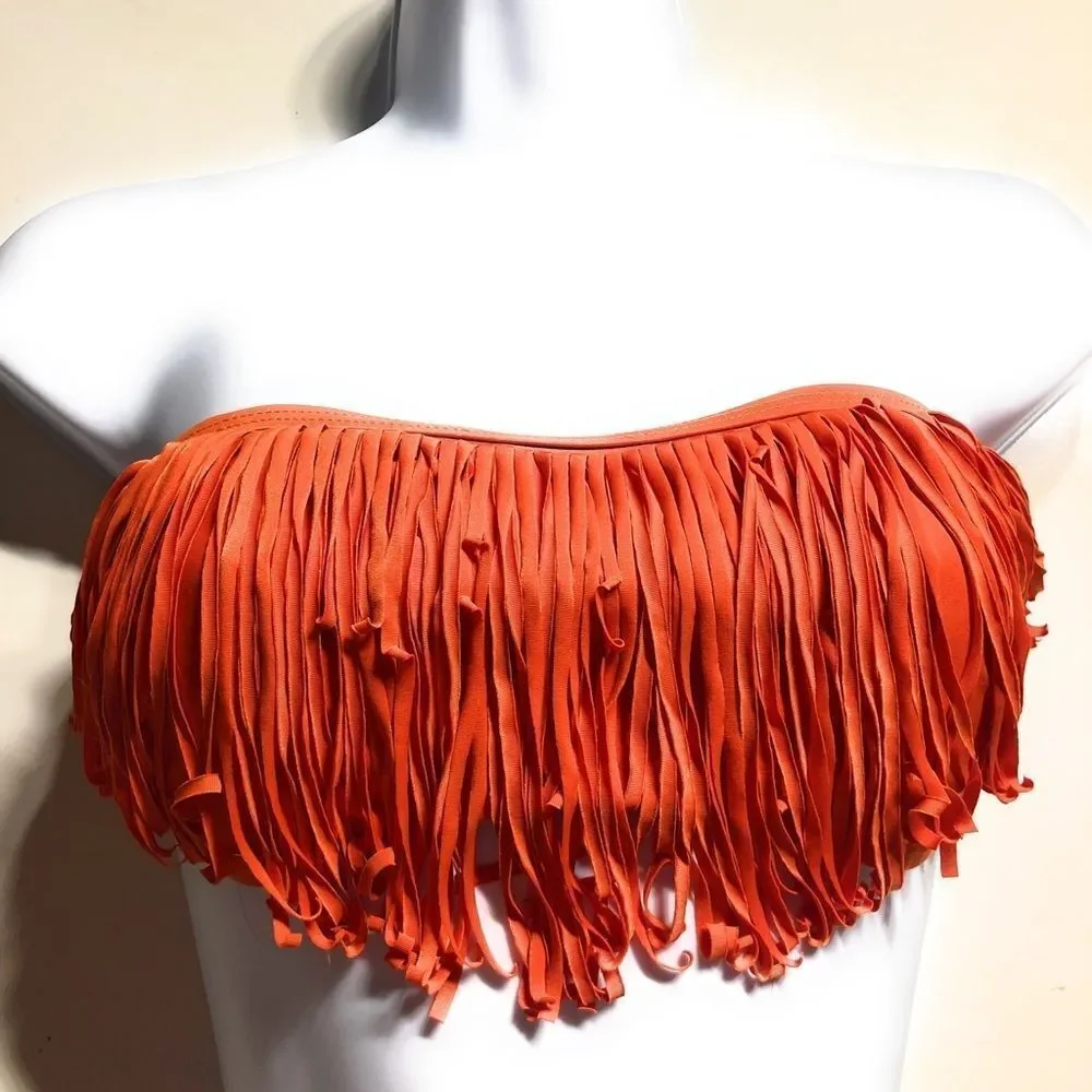 L*Space Fringe Bandeau‎ Bikini Top