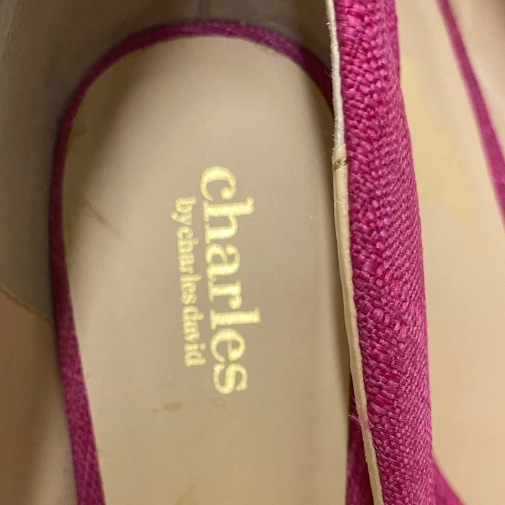 Charles by Charles David Hot pink Dopamine fabric Stiletto size 11M