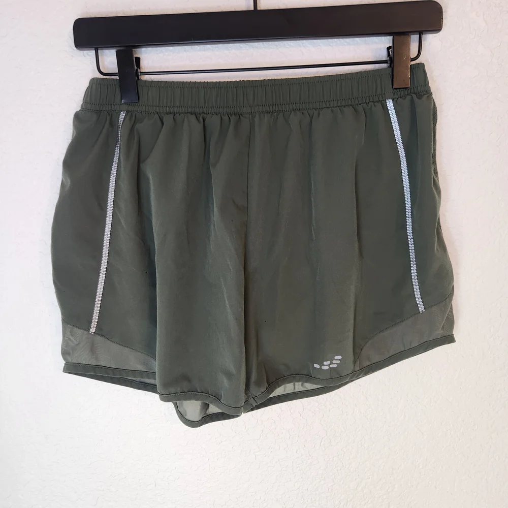 High Waisted Running Shorts with Mesh Liner Quick Dry Lightweight Gym Track Work
