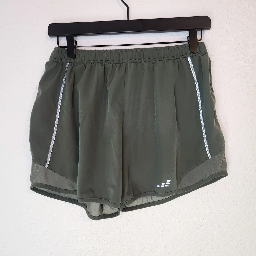 High Waisted Running Shorts with Mesh Liner Quick Dry Lightweight Gym Track Work