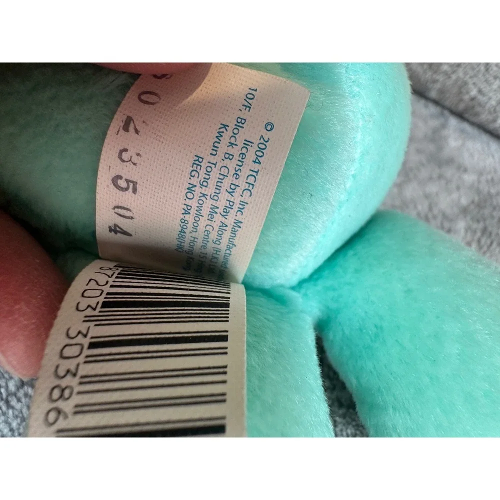 Care Bears Wish Bear Plush 2004 Green Turquoise‎ Stuffed Animal Toy