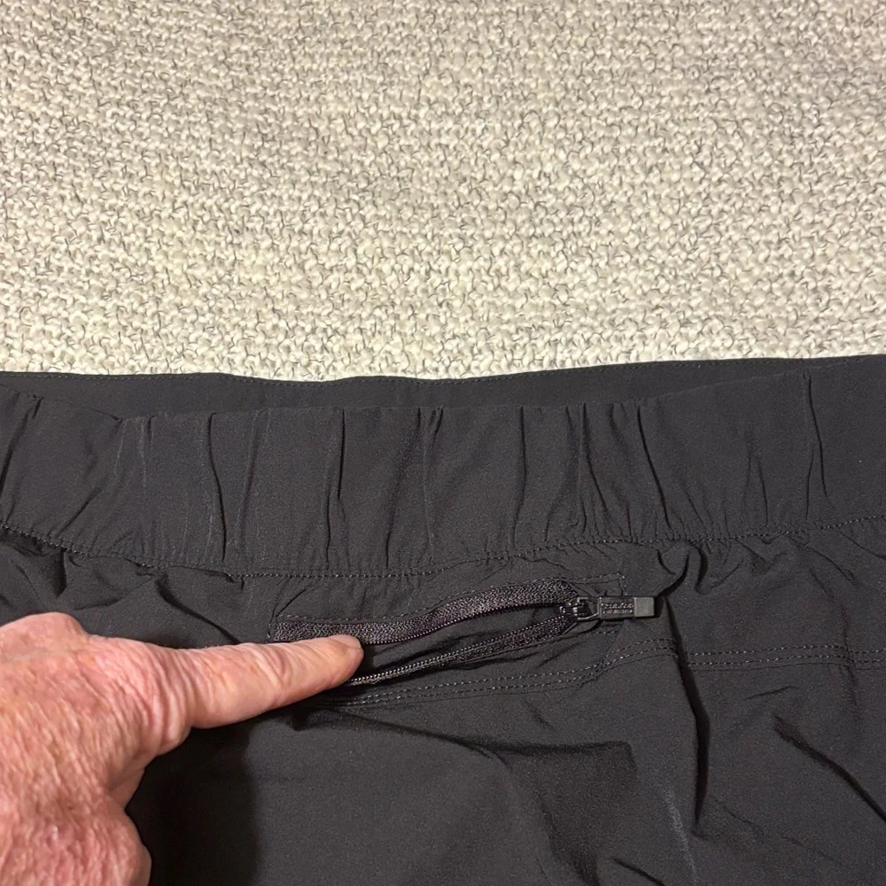 Calvin Klein Black Active A-Line Side Vent Skort with Shorts and Pockets