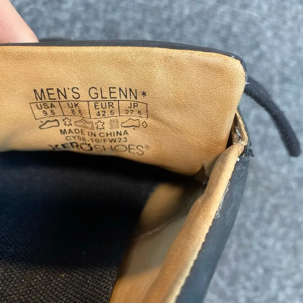 Xero Mens Glenn Leather Minimalist Barefoot Casual Hiking Shoes Barefoot 9.5