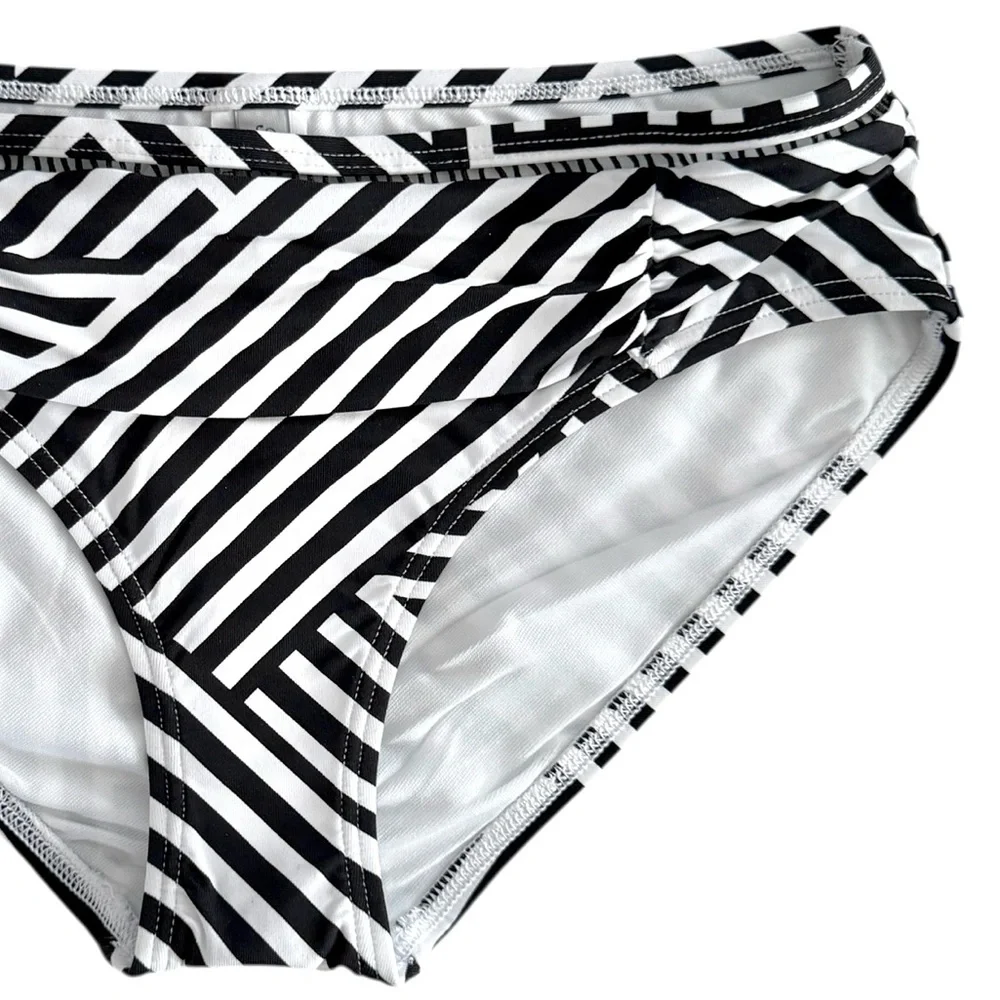 Tommy Bahama Fracturedstripe High Waist Shirred Bottom