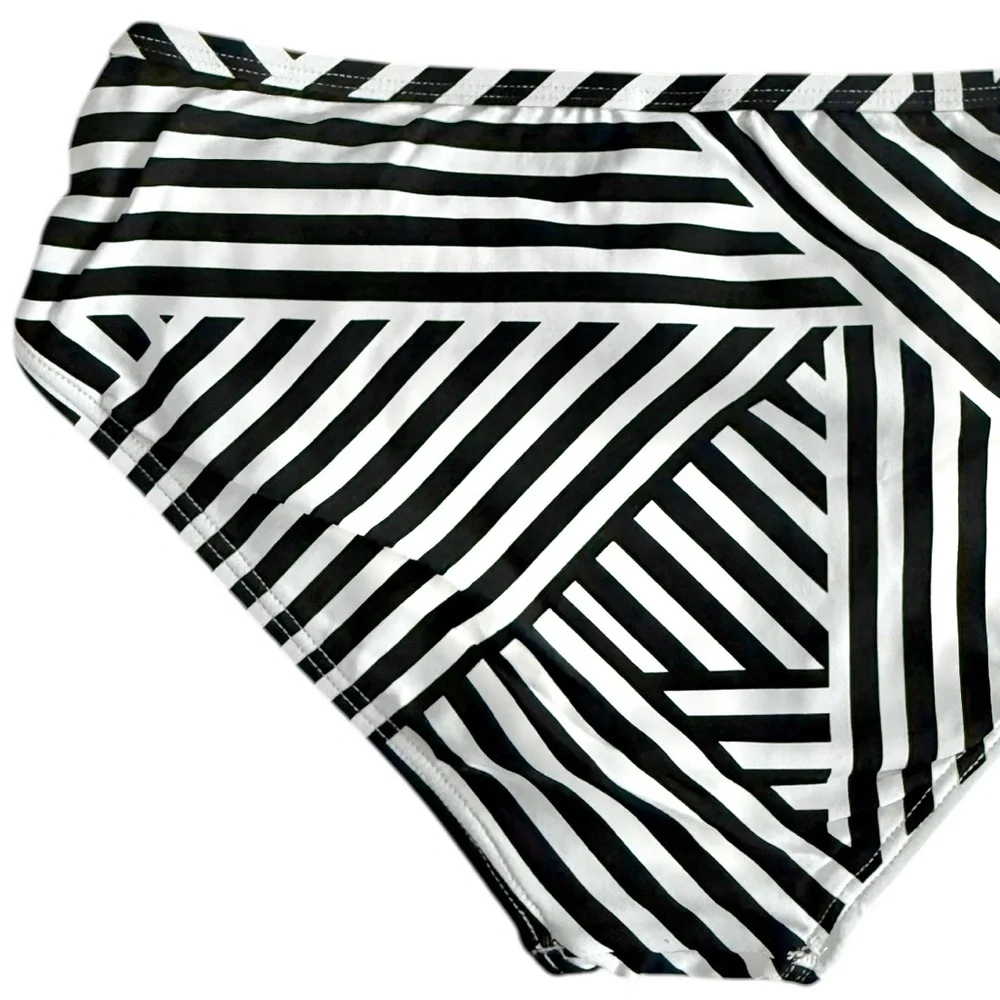 Tommy Bahama Fracturedstripe High Waist Shirred Bottom