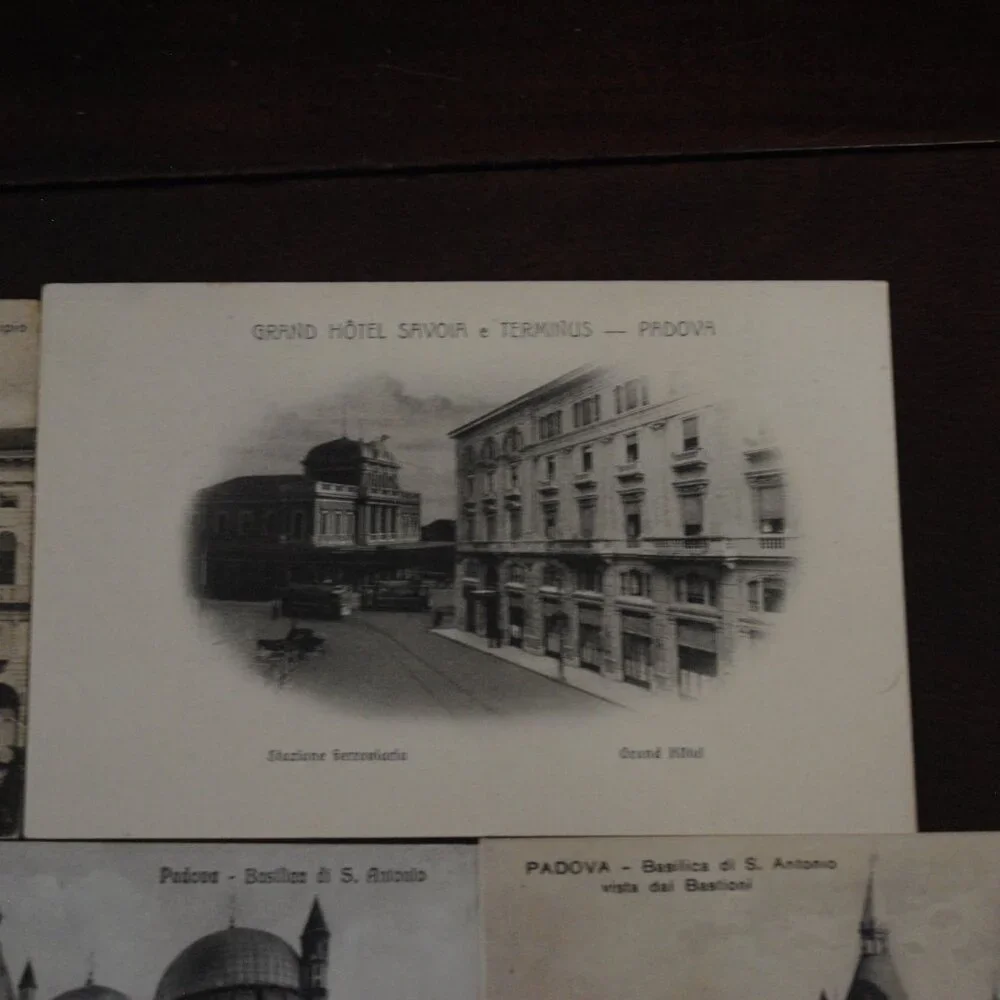 Lot of 7 Antique/Vintage 1910s-1930s Padova, Italy Unused Scenic Postcards Craft