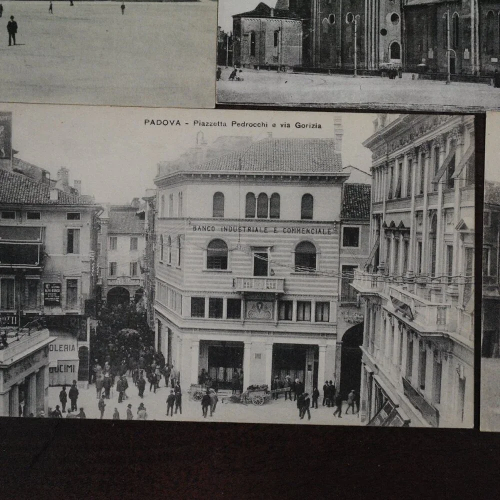 Lot of 7 Antique/Vintage 1910s-1930s Padova, Italy Unused Scenic Postcards Craft
