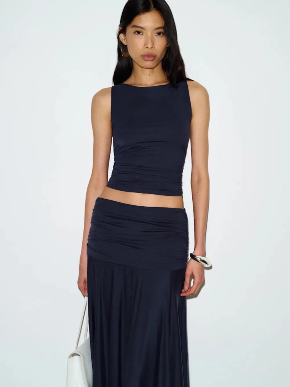 Reformation Demi Knit Two Piece Blue - Size M