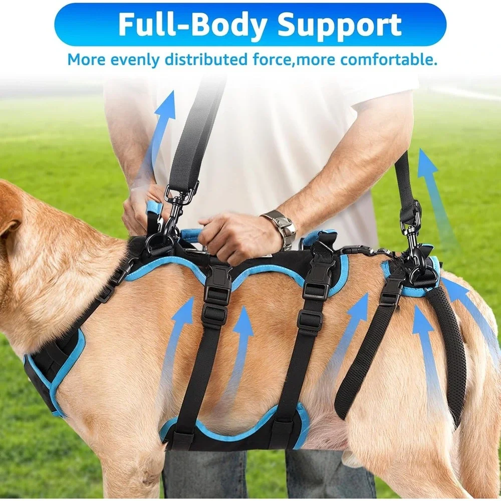 Dog Lift Harness‎ X-Large 2-in-1 Full Body Sling Support for Large Male Dogs