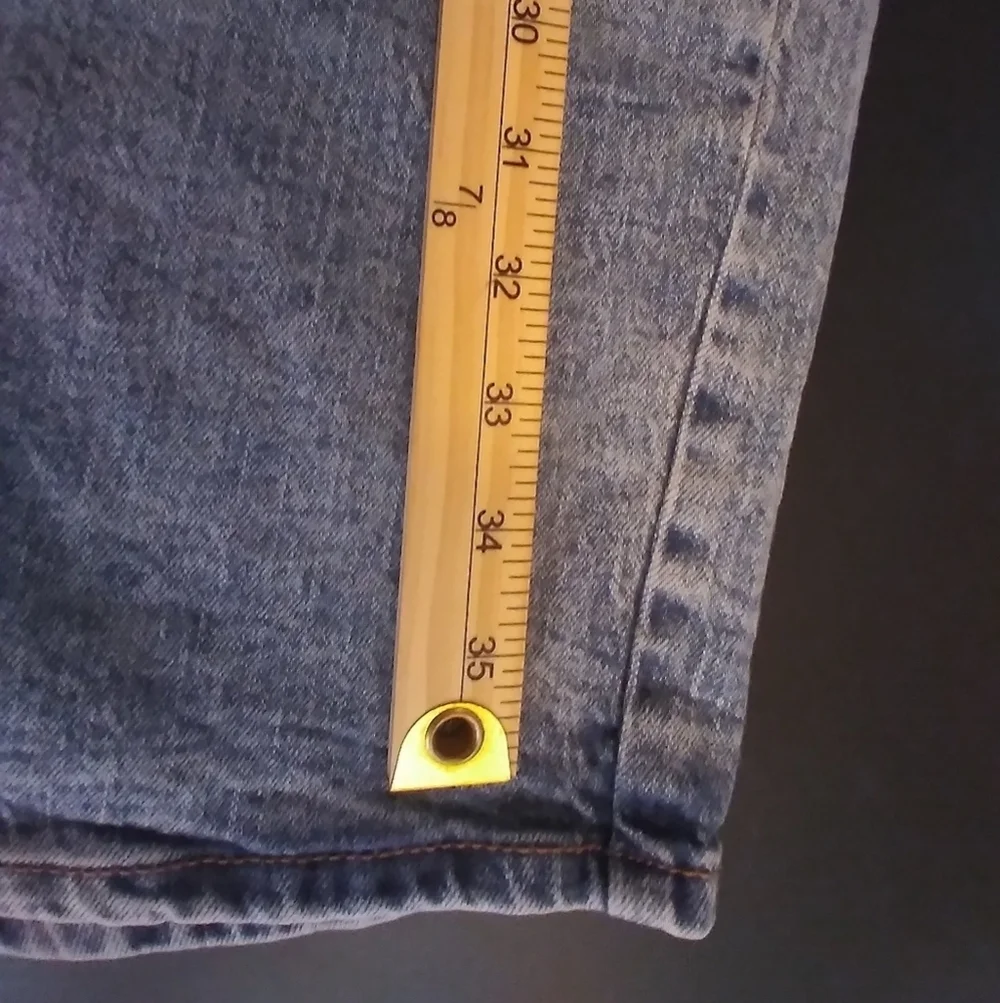 Wild Fable Womens Long Denim Jean Skirt Raw Waist Pockets Zip Front Size 6/R