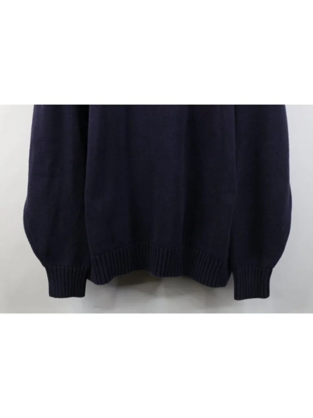 Vtg 90s Lands End Mens 2XL Sun Faded University of Michigan Knit Sweater Japan