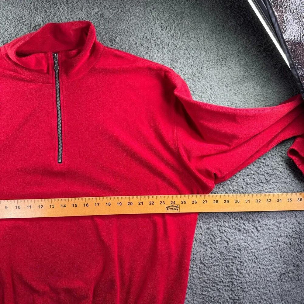SDI Golf Pullover Mens 2XL Vintage Portland Course Red 1/4 Zip Dadcore Patch VTG