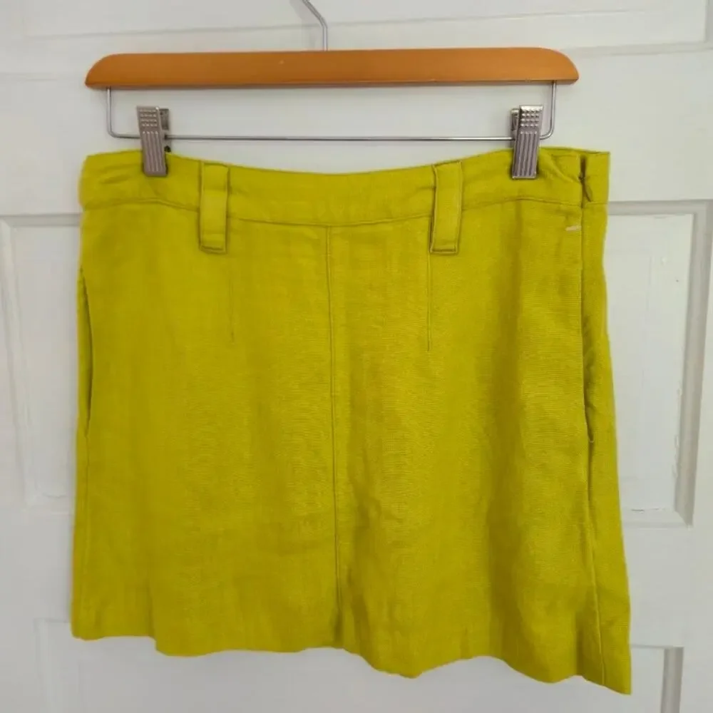 Free People Can't Blame Me Linen‎ Skirt Size 2 NWOT