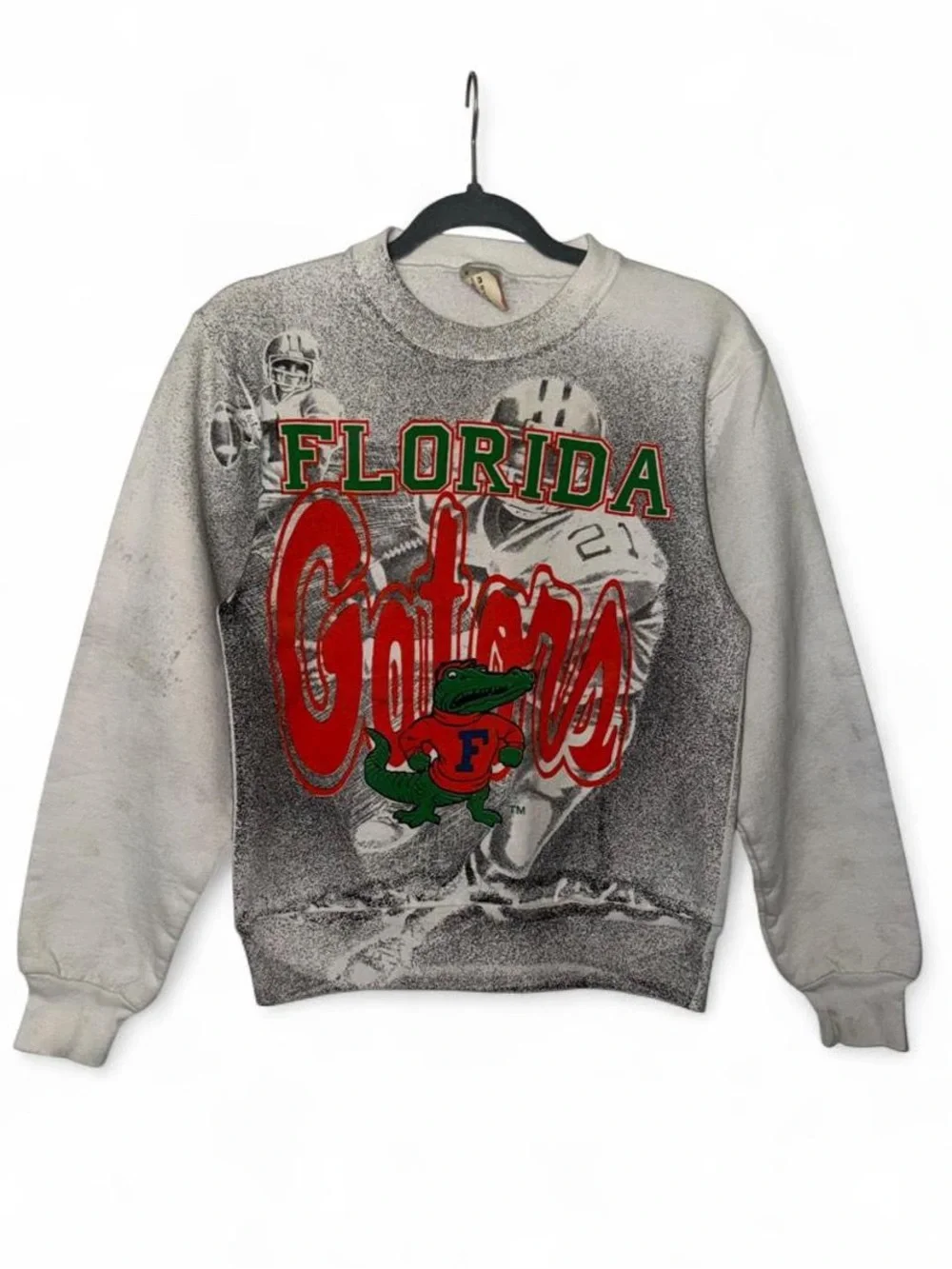 Vintage 90s University of Florida Gators AOP football sweatshirt size XS/Small