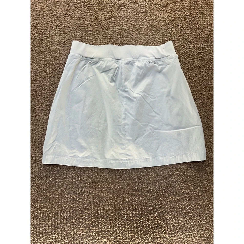 Eddie Bauer Travex Skort Light Blue Grey Hiking Athletic Skirt Womens 8