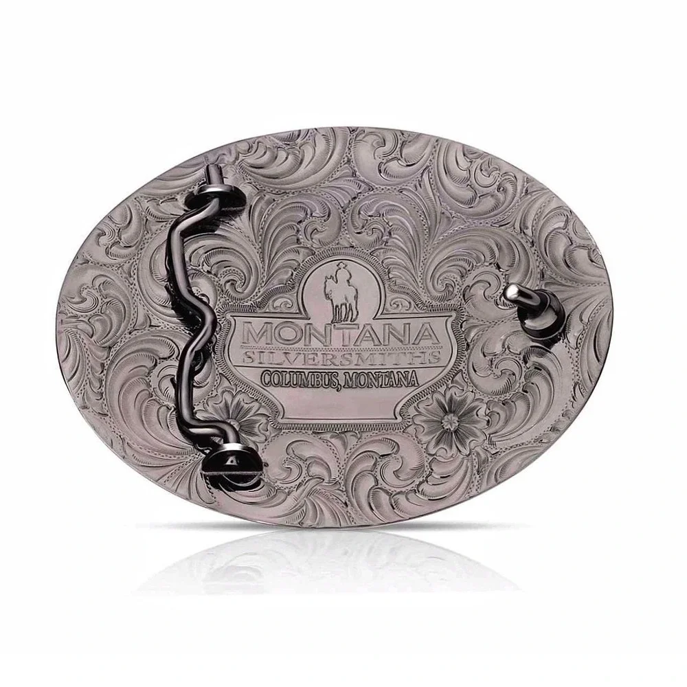 Montana Silversmiths American Made Tradition Bull Rider Buckle Retail $160 - New