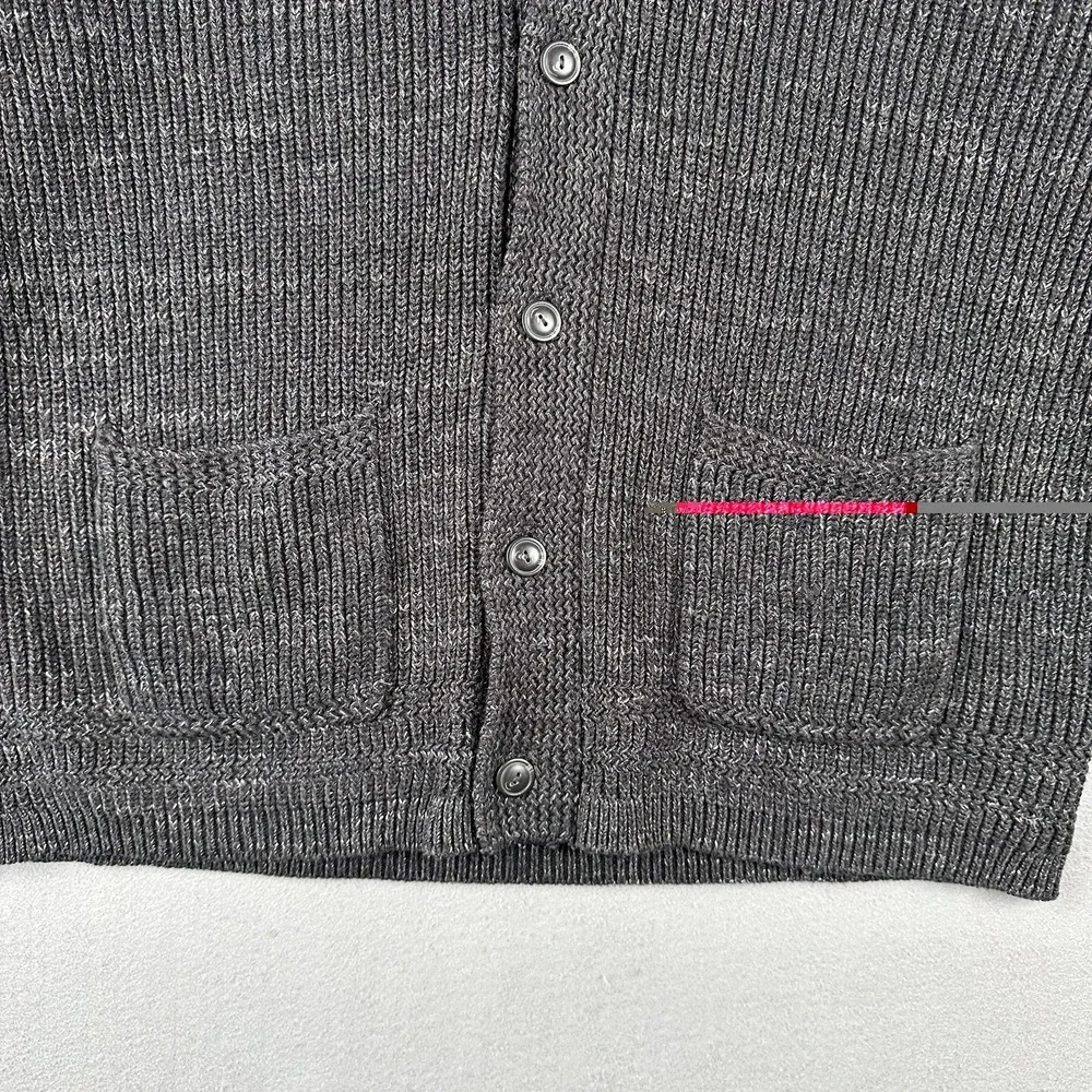 Polo Ralph Lauren Shawl Collar Cardigan Sweater Men's XL Heathered Gray Knit