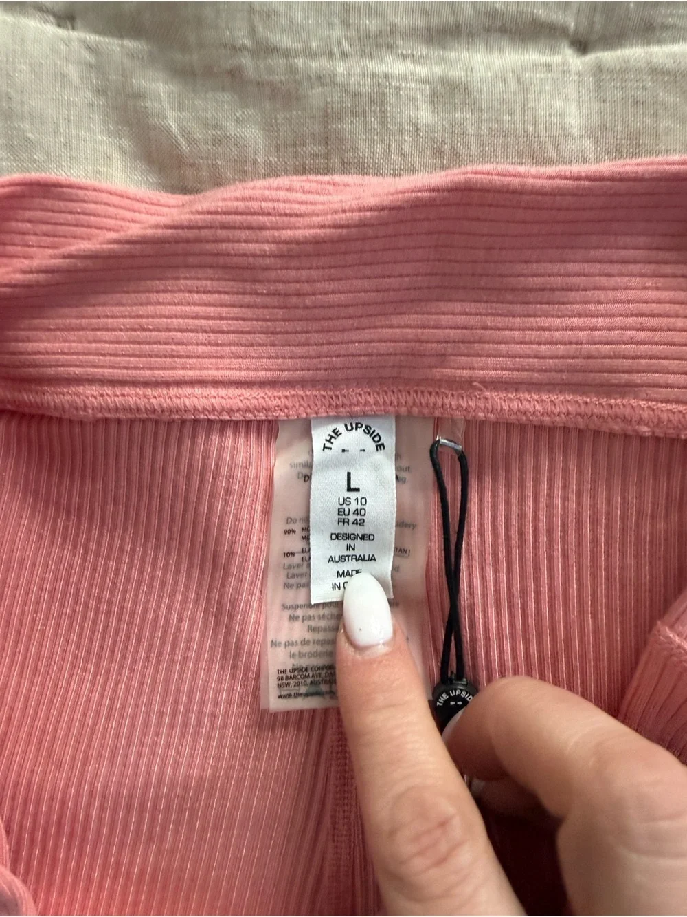 NWT The Upside Bisou Spin Short in Flamingo Pink Size Large