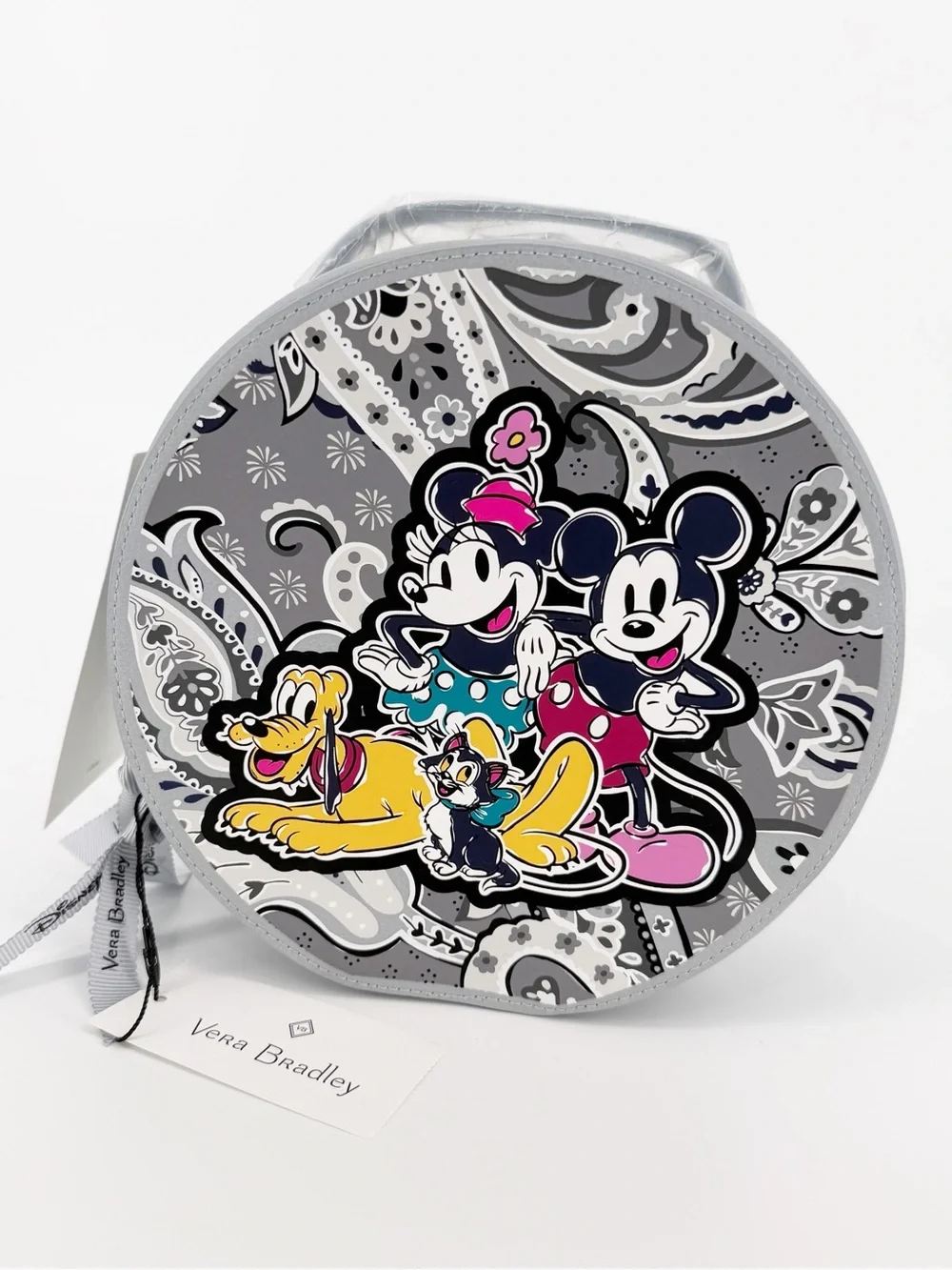NWT Vera Bradley Disney Whimsy Cosmetic Bag Mickey Mouse Minnie Paisley