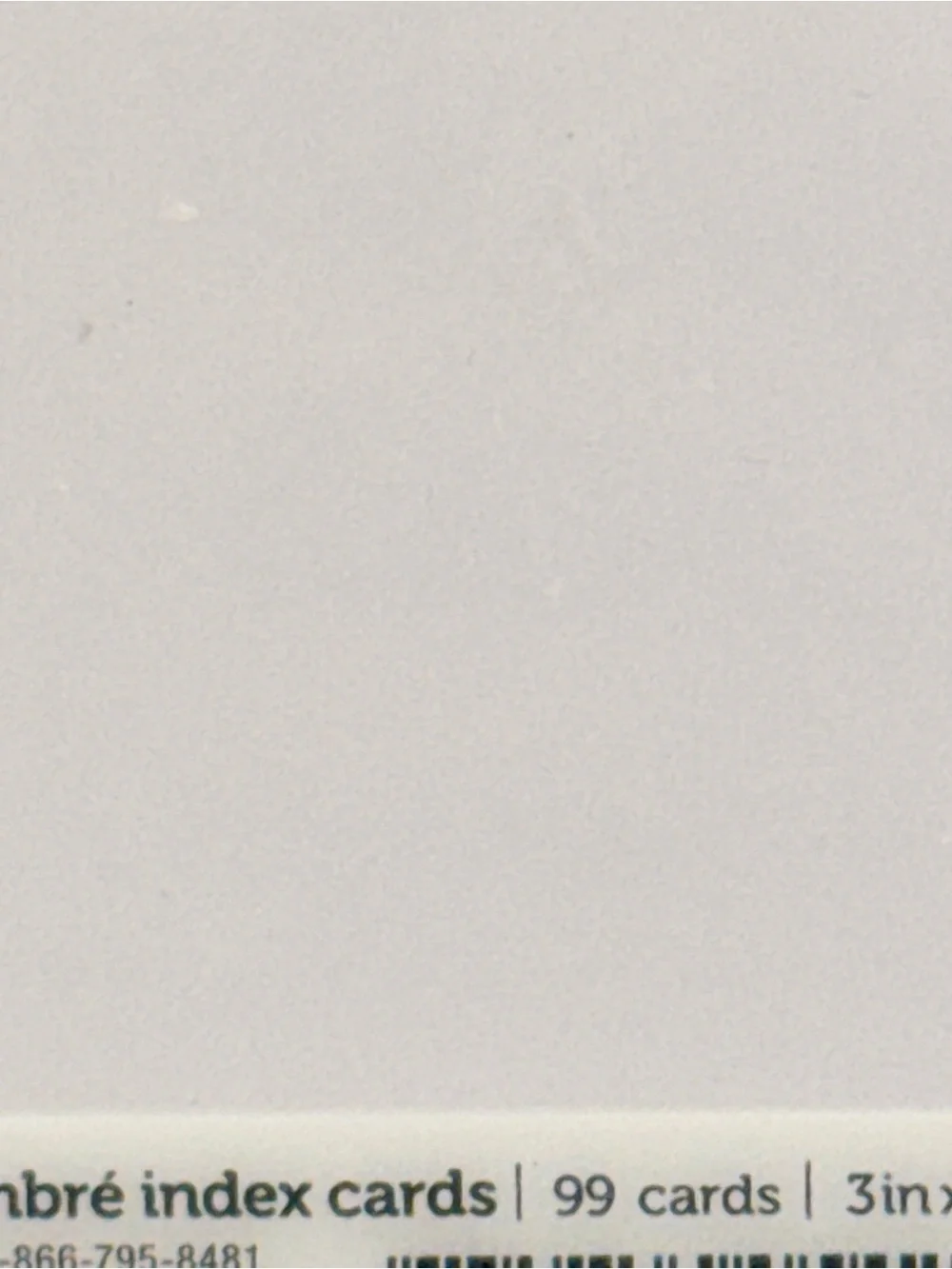 🆕 Ombre 3x5 Index Cards on Rings 99 Count Pastel Blue Pink White Flash Cards