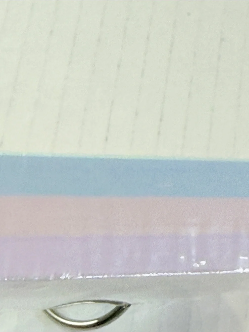 🆕 Ombre 3x5 Index Cards on Rings 99 Count Pastel Blue Pink White Flash Cards