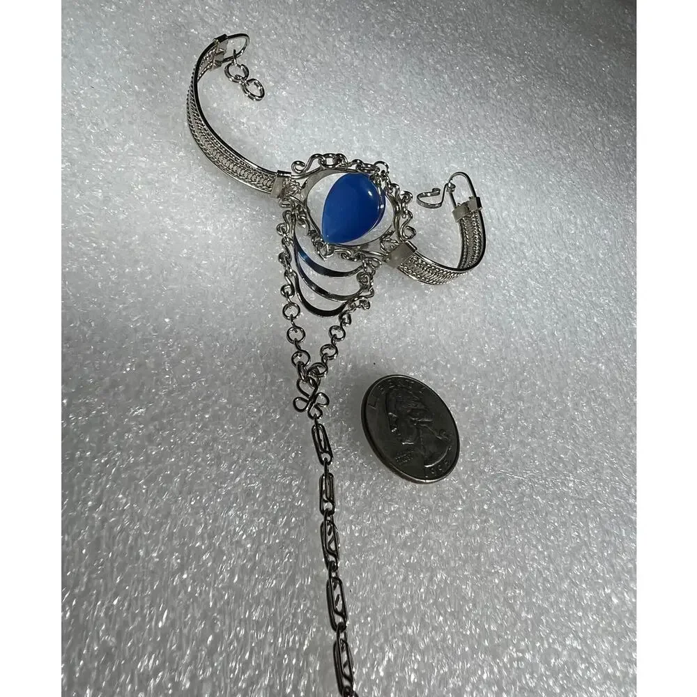 New Bracelet Ring Jewelry Accessory Deadstock Cats Eye Look Bead Costume Witchy