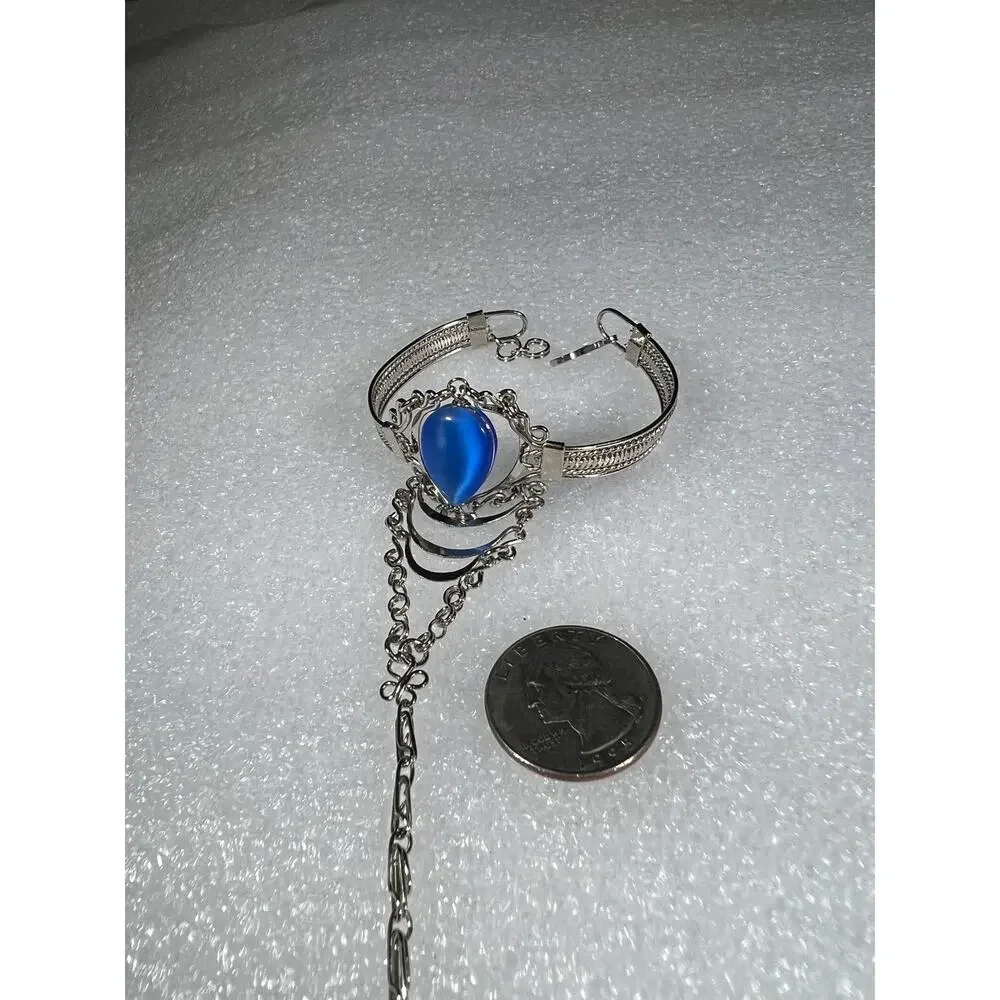 New Bracelet Ring Jewelry Accessory Deadstock Cats Eye Look Bead Costume Witchy