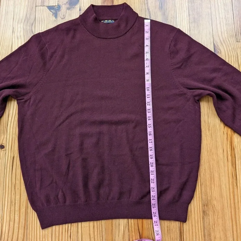 Club-room Men's Burgundy and Purple Jumper