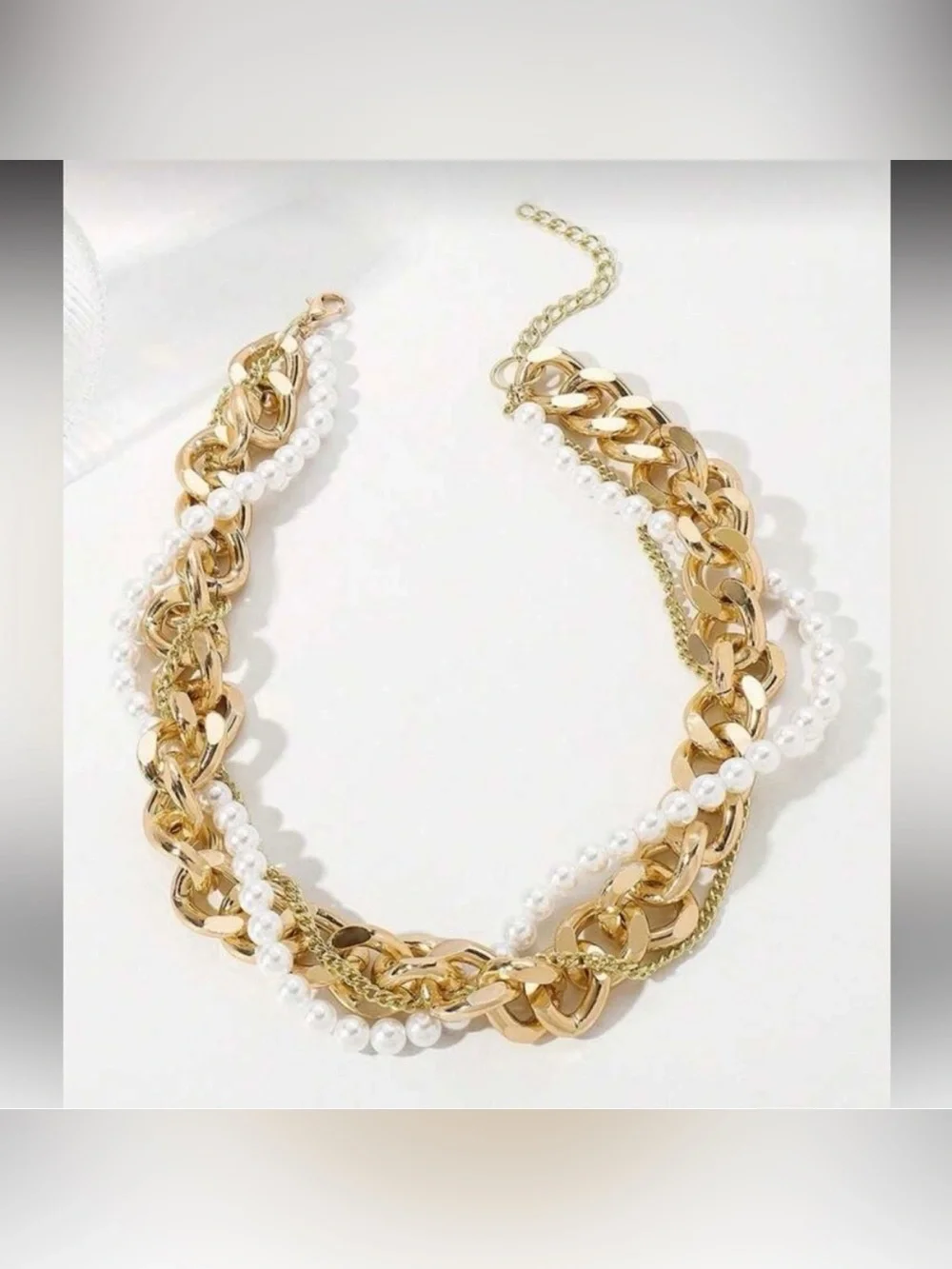 Anthropologie chunky gold