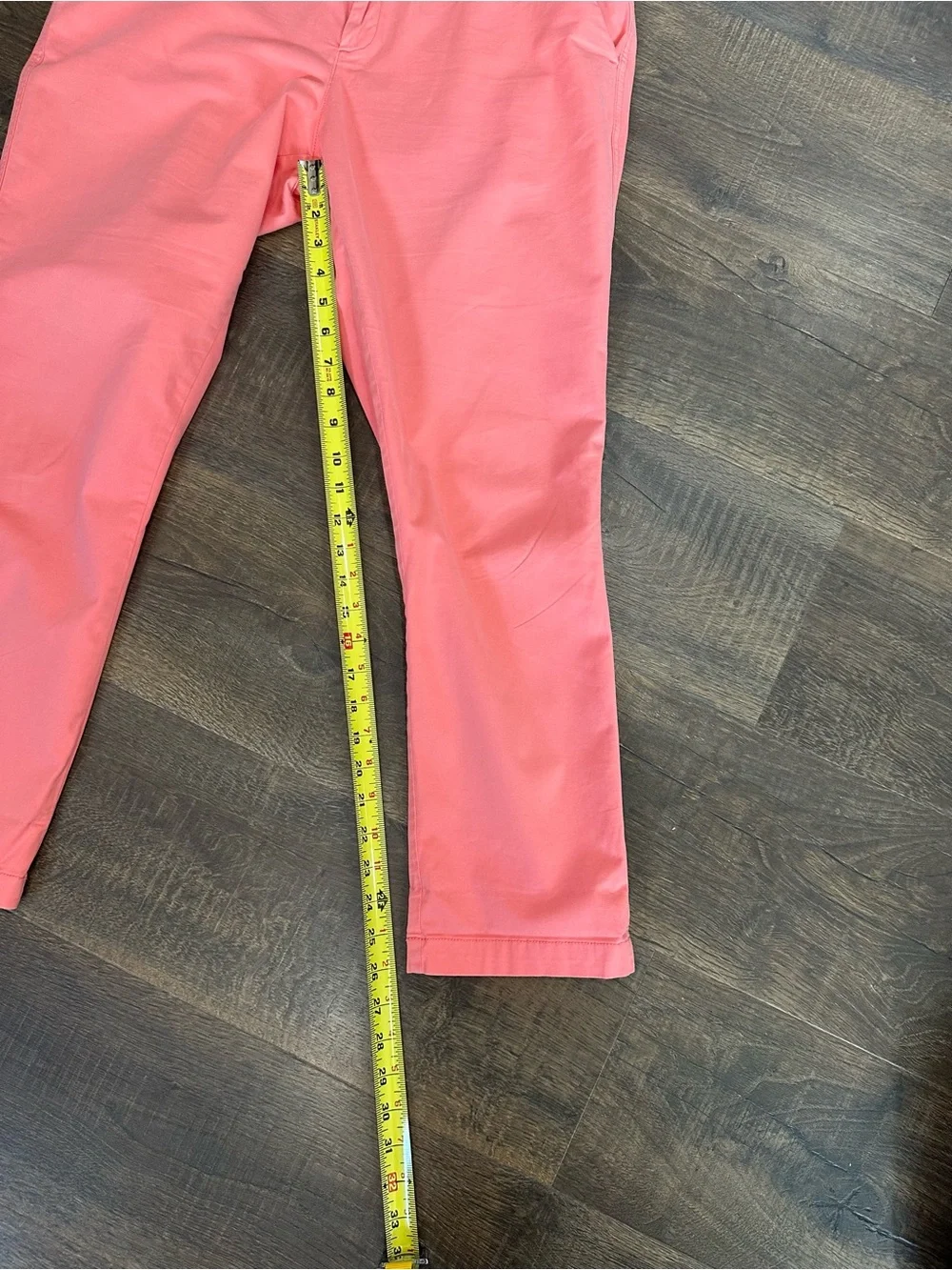 GAP Women’s Coral Pink Chino Ankle Pants Size 10 Stretch Cotton Casual