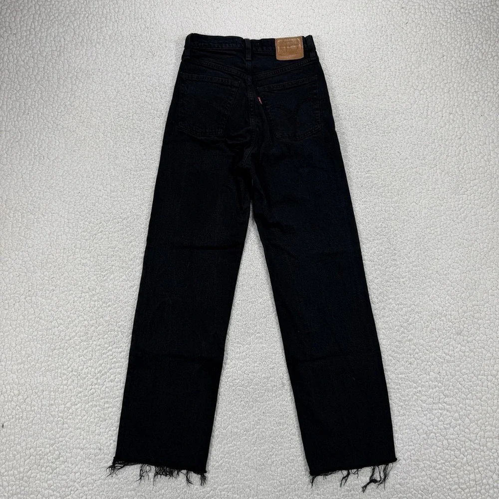 Levi's Premium Ribcage Straight Jeans Womens 25 (25x28) Streetwear Grunge Casual